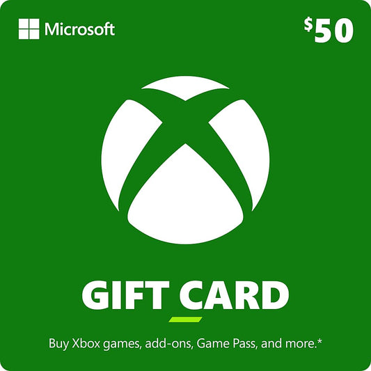 Tarjeta Xbox $50 Estados Unidos - GAMERLABPTY