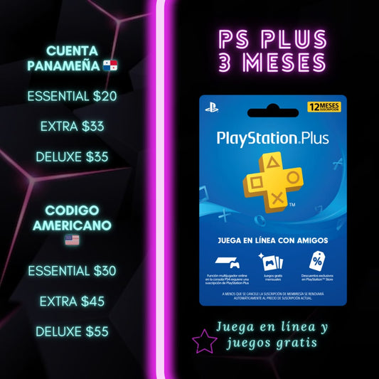 Plus 3 mes - Essential Cuenta USA