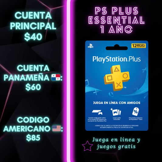 Plus 1 año - Essential Cuenta USA