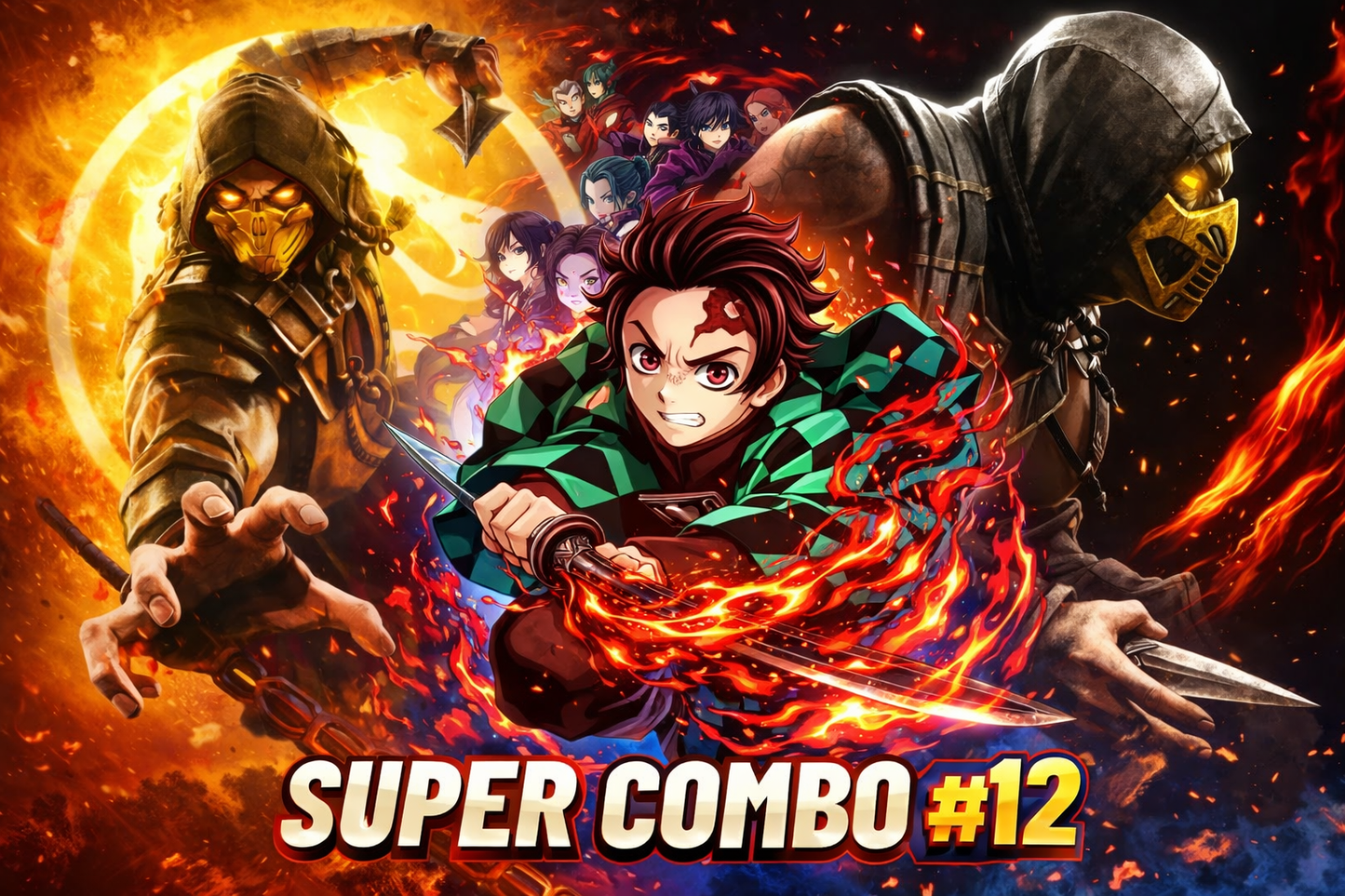 Combo 12 3x1 Mortal kombat + Demon slayer