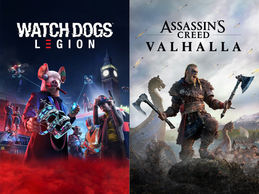 combo de Assassin's Creed Valhalla + Watch Dogs: Legion